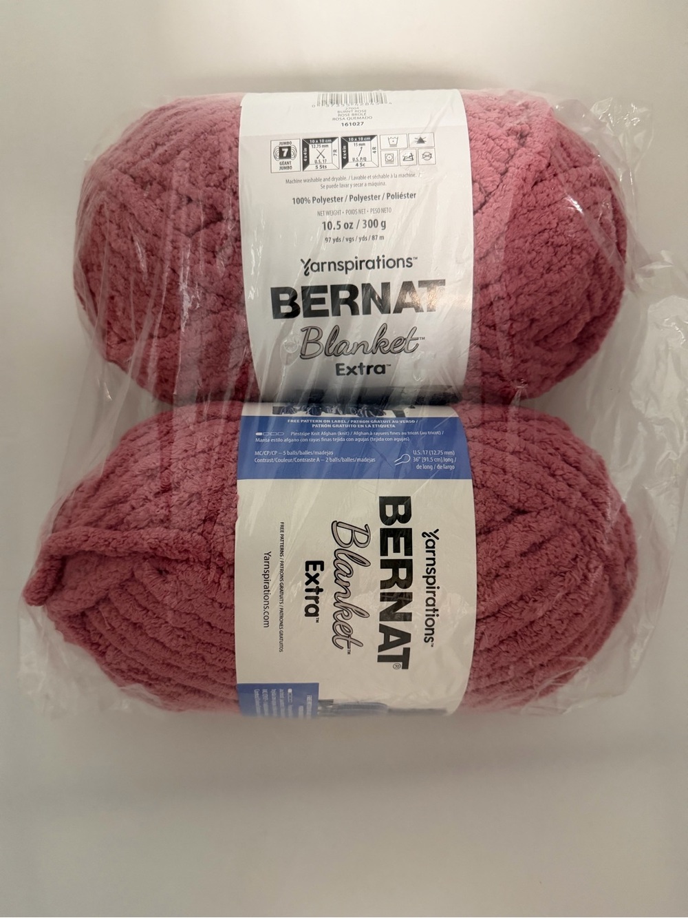 Bernat Blanket Extra Yarn - Burnt Rose Pink